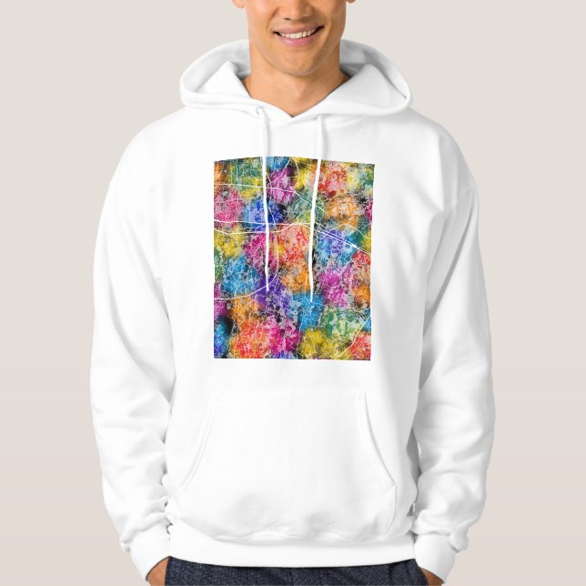 Bekasi Indonesia City Map Hoodie (Framsida)