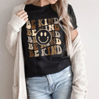 BeKind Shirt, Smile Shirt, Positive Shirt, Trendig