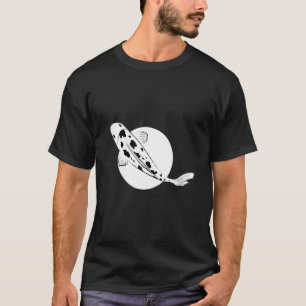 Bekko Koi Fisk Broderad Karp Nishikigoi Damm Amur T Shirt