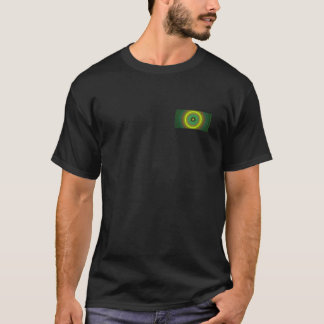 Bekläda-Baksida för Fractal (limefruktpub) manar Tee Shirt
