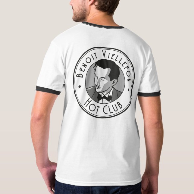 Bekläda - Benoit hettklubb (B&W-logotypfront&back) T Shirt (Baksida)