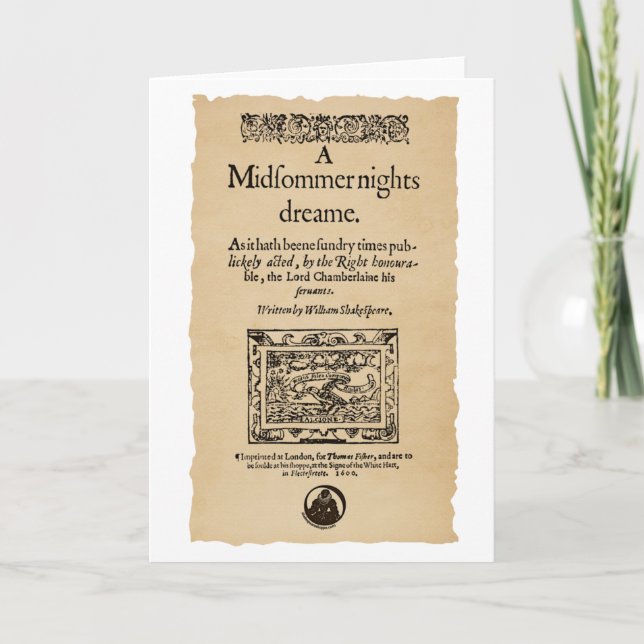 Bekläda biet till en drömQuarto för midsummeren på Kort (Framsida)