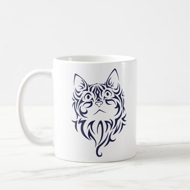 Bekläda den belägen mitt emot kattkattungen som kaffemugg (Vänster)