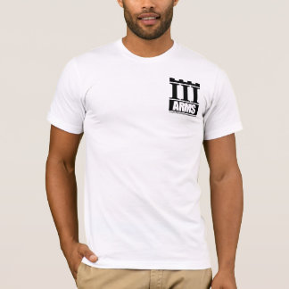 Bekläda den fick- logotypen, text på baksida - t shirt