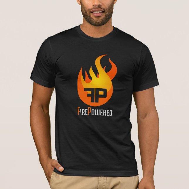 Bekläda den FirePowered logotypen Tee Shirt (Framsida)