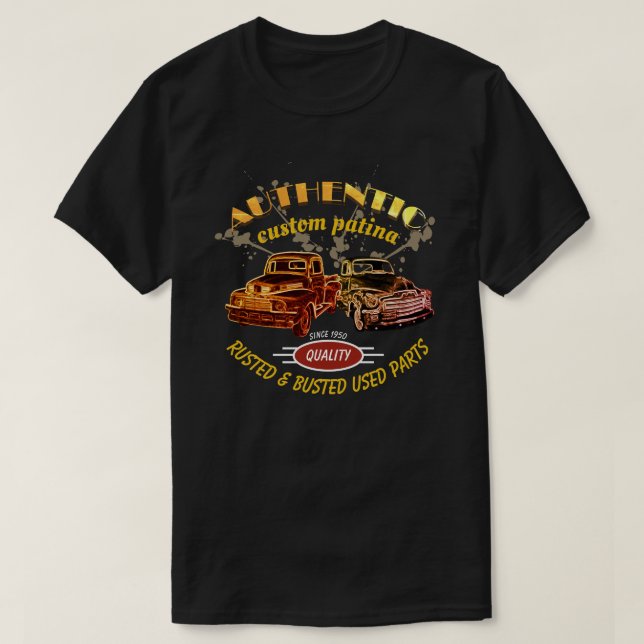Bekläda & dra tillbaka autentisk beställnings- t shirt (Design framsida)