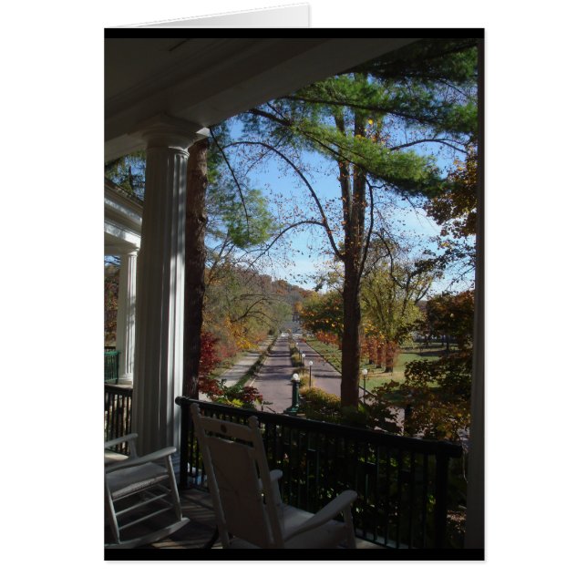 Bekläda farstubron, det västra Baden hotellet, Hälsningskort (Framsidan)