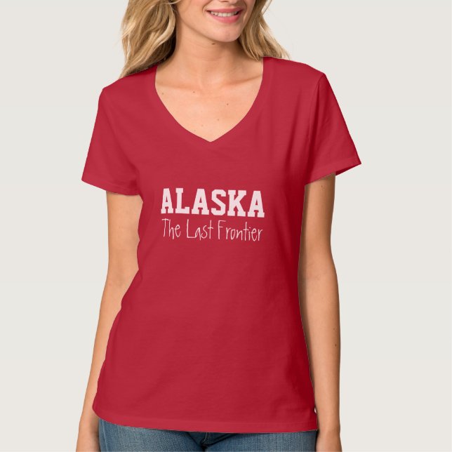 Bekläda för ALASKA beställnings- text Tee (Framsida)