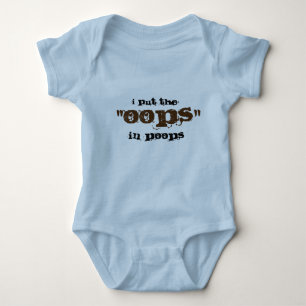 Bekläda för baby - jag satte oops i poops t shirt