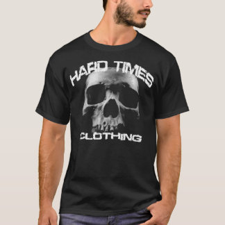Bekläda för hård tid (skallen) tee shirt