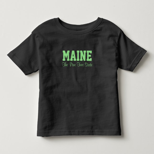 Bekläda för MAINE beställnings- text T Shirt (Framsida)