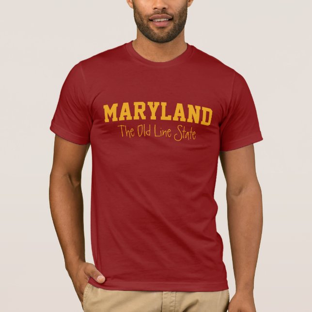 Bekläda för MARYLAND beställnings- text Tröja (Framsida)
