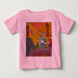 Bekläda för saffran och för chilibaby tee