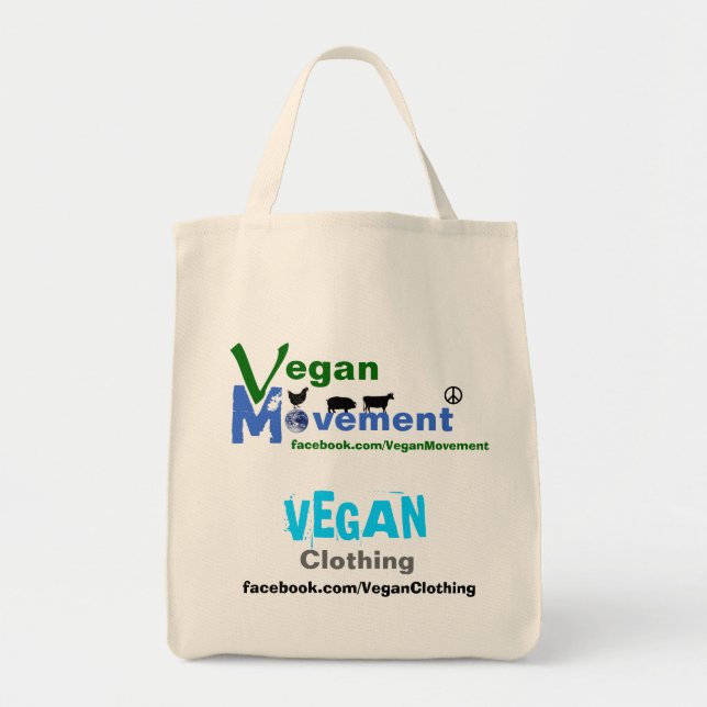 Bekläda för Veganrörelse/för Vegan Tygkasse (Framsidan)