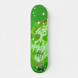 Bekläda gatafantomgrönt mini skateboard bräda 18,5 cm