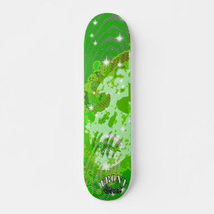 Bekläda gatafantomgrönt mini skateboard bräda 18,5 cm