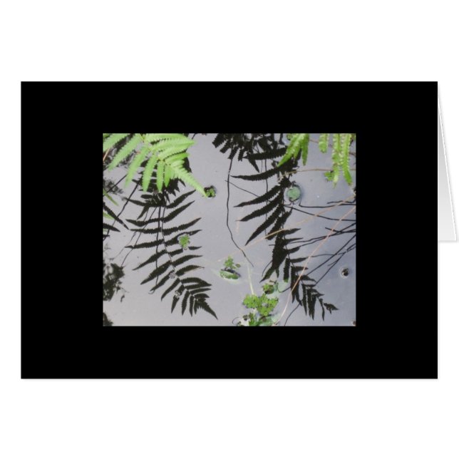 Bekläda reflexioner hälsningskort (Framsidan Horizontal)