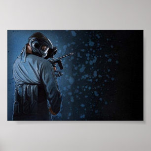 Bekläda spelare poster