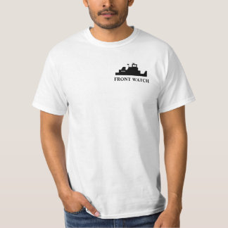 Bekläda T-tröja för klockaTowboatlogotypen T Shirt