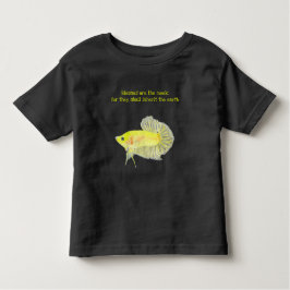 Beklädda är fiskens Småbarn T-shirt