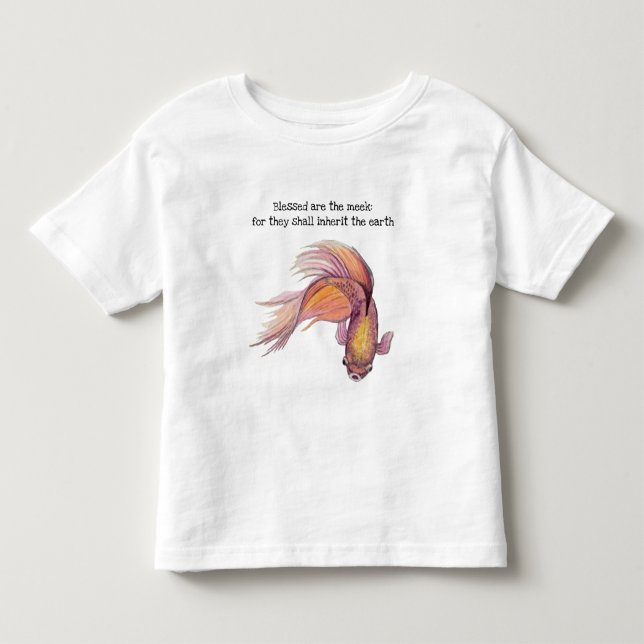 Beklädda är fiskens Småbarn T-shirt (Framsida)
