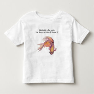 Beklädda är fiskens Småbarn T-shirt