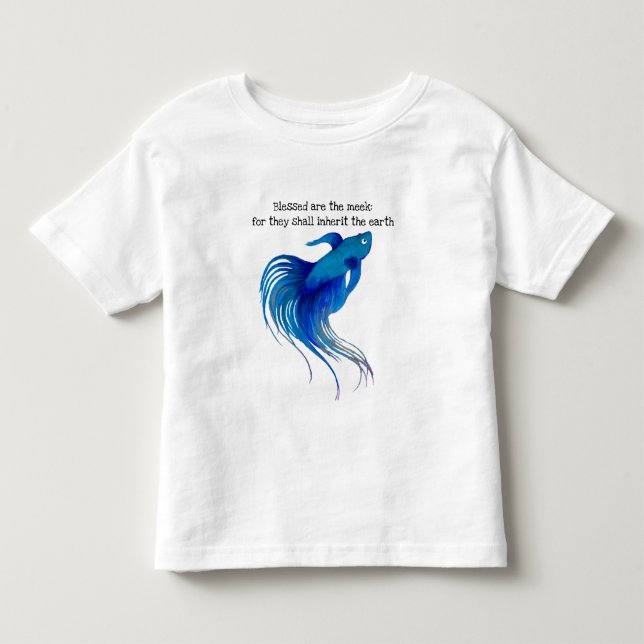 Beklädda är fiskens Småbarn T-shirt (Framsida)