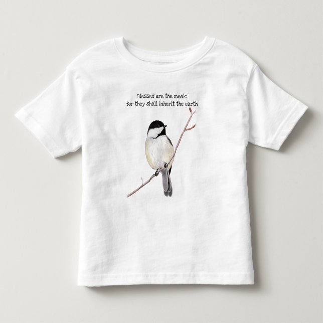 Beklädda är Meek Chickadee Småbarn T-shirt (Framsida)