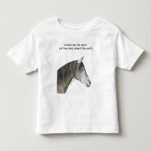 Beklädda är Meek Horse Småbarn T-shirt