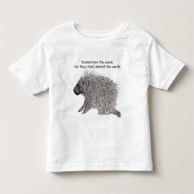 Beklädda är Meek Porcupine Småbarn T-shirt (Framsida)