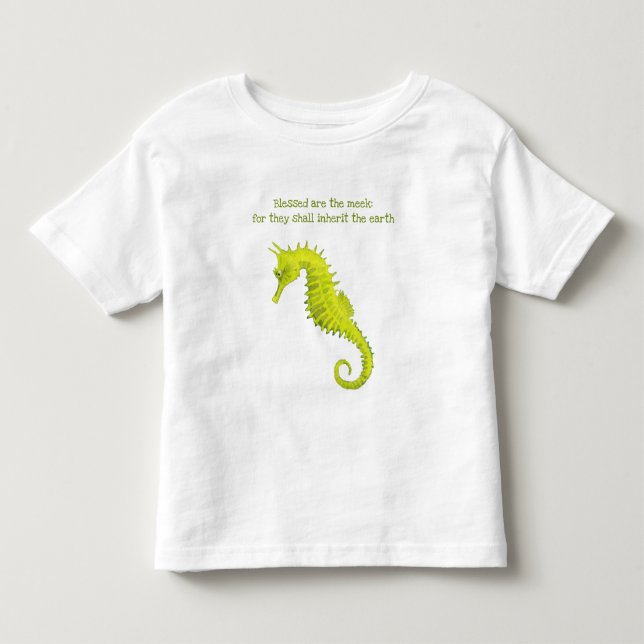 Beklädda är Meek Seahorse Småbarn T-shirt (Framsida)