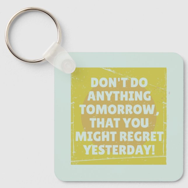 Beklaga det förflutna och nutidens spänningar nyckelring (Framsida)