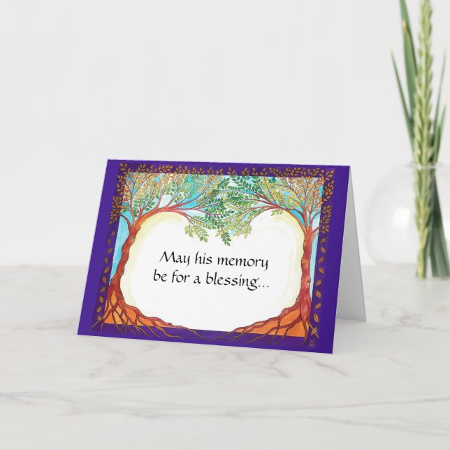 Beklagandekort för en man kort (Framsida)