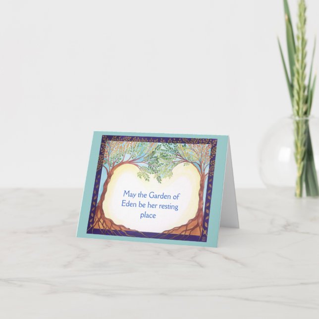 Beklagandekort för kvinna kort (Framsida)