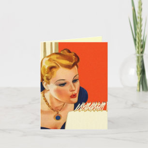 Beklagandekort för Retro Belet Fantastisk-födelsed Kort