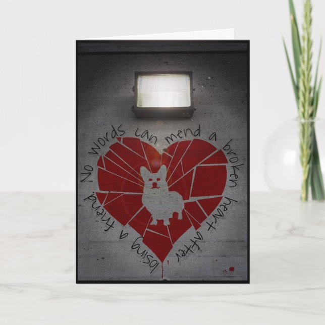 Beklagandekort Kort (Framsida)