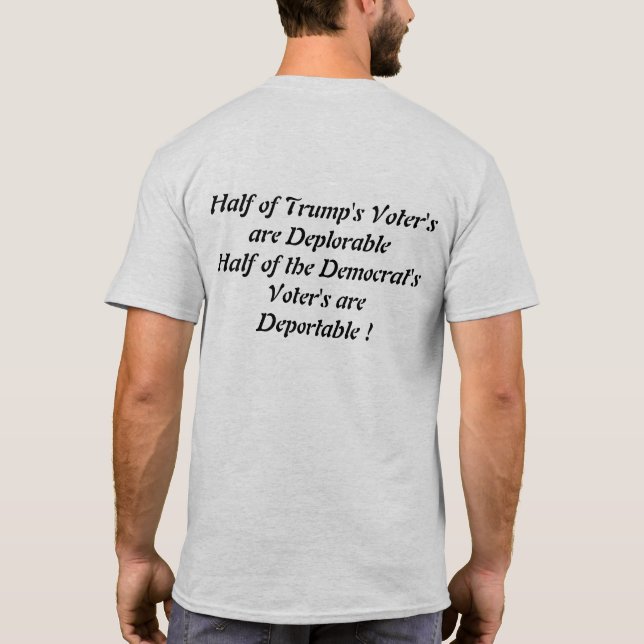 Beklagansvärd trumf t shirt (Baksida)