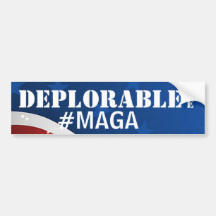 Beklagansvärt gör jag #MAGA/Amerika underbar ige Bildekal