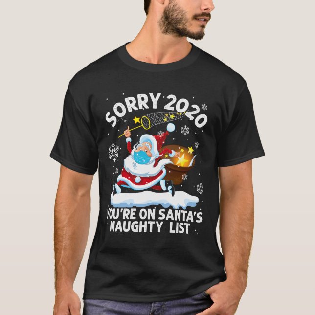 Beklagar 2020 att du är på jultomtens stordmask t shirt (Framsida)