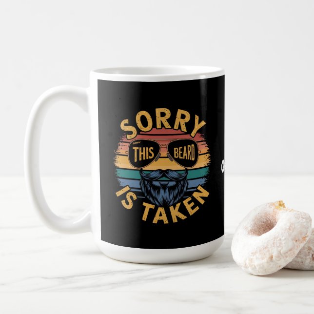 Beklagar att det här skägget har en praktisk Vinta Kaffemugg (Med munk)