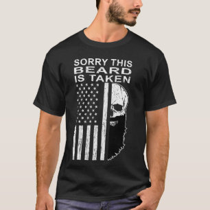 Beklagar att det här skägget tas i amerikanska Fla T Shirt