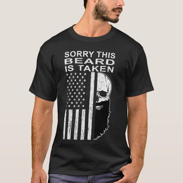 Beklagar att det här skägget tas i amerikanska Fla T Shirt (Framsida)