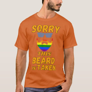 Beklagar att det här skägget tas på LGBT Rainbow B T Shirt