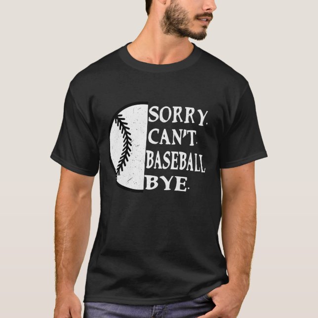 Beklagar att det inte går att baseball Adjö till V T Shirt (Framsida)