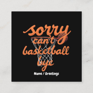 Beklagar att det inte går att basketball hej då de fyrkantigt visitkort