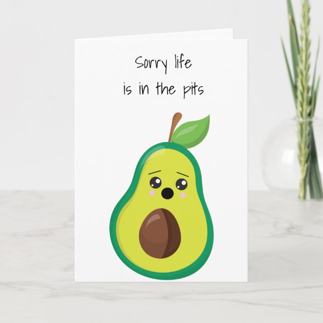 Beklagar att Life är i Pits Sympathy Avocado Kort (Framsida)