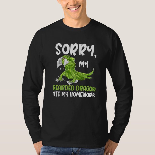 Beklagar att min Beardeddraon Ate M T Shirt (Framsida)