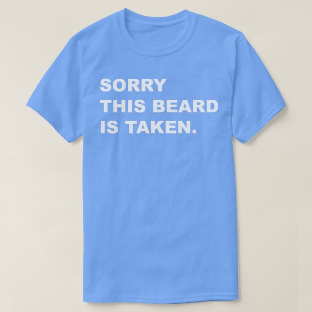 Beklagar att skägget är en vit text Classic TShir T Shirt (Design framsida)