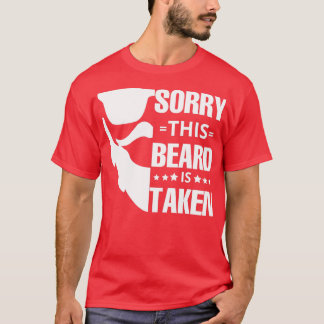 Beklagar att skägget tas till skjortan t shirt