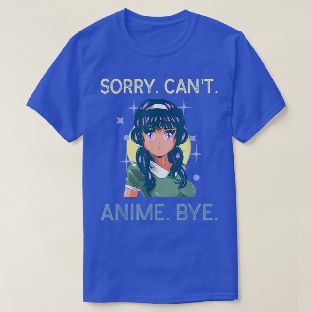 Beklagar Cant Anime Adjö Funny Video Game Animatio T Shirt (Design framsida)